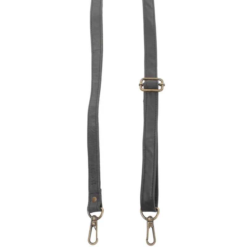 Trageriemen Leder grau schmal 150cm LEC-R4