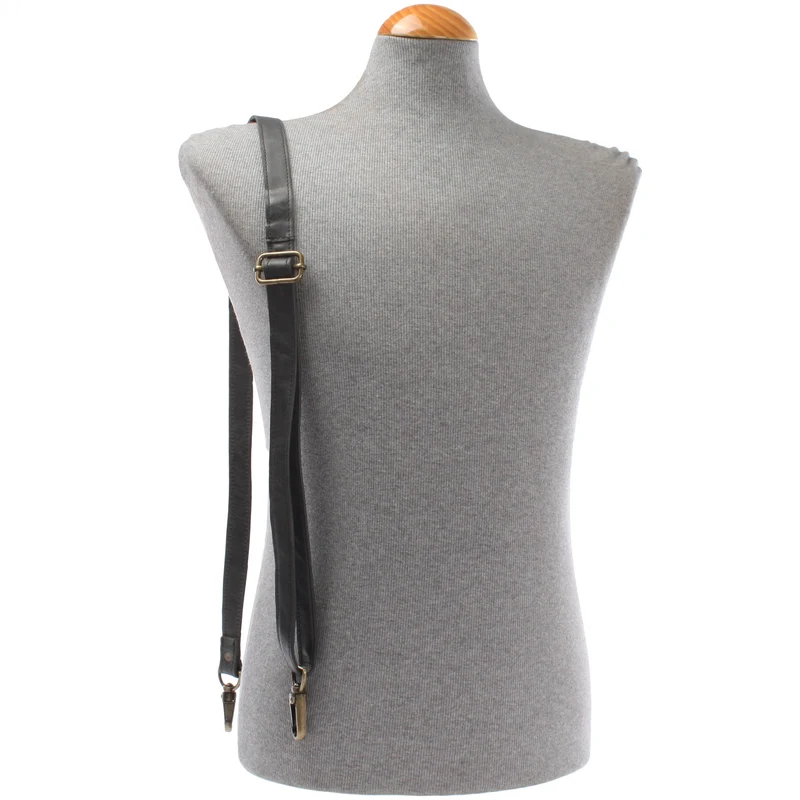 Trageriemen Leder grau schmal 150cm LEC-R4