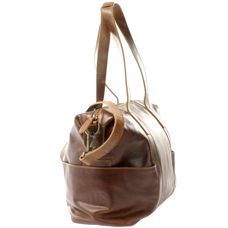 Shopper Schultertasche Henkeltasche Damen Handtasche Leder braun LE0061