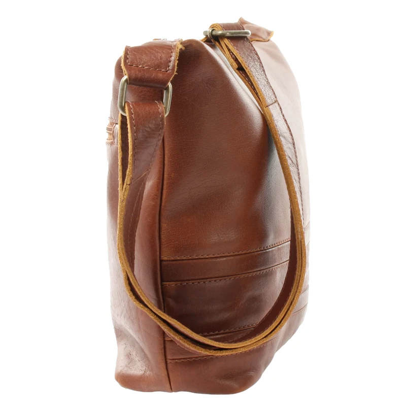 Umhängetasche Beuteltasche Ledertasche Damentasche Leder braun LE0064