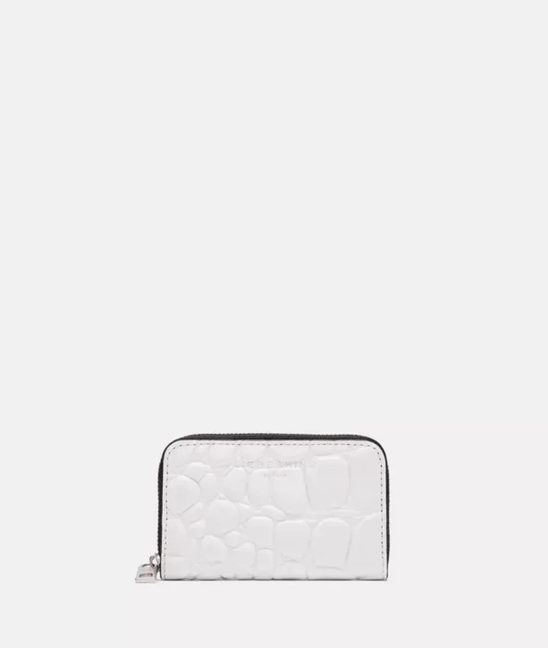 Liebeskind Mini Geldbörse LEA WAXY CROCO - Variante: Paperwhite