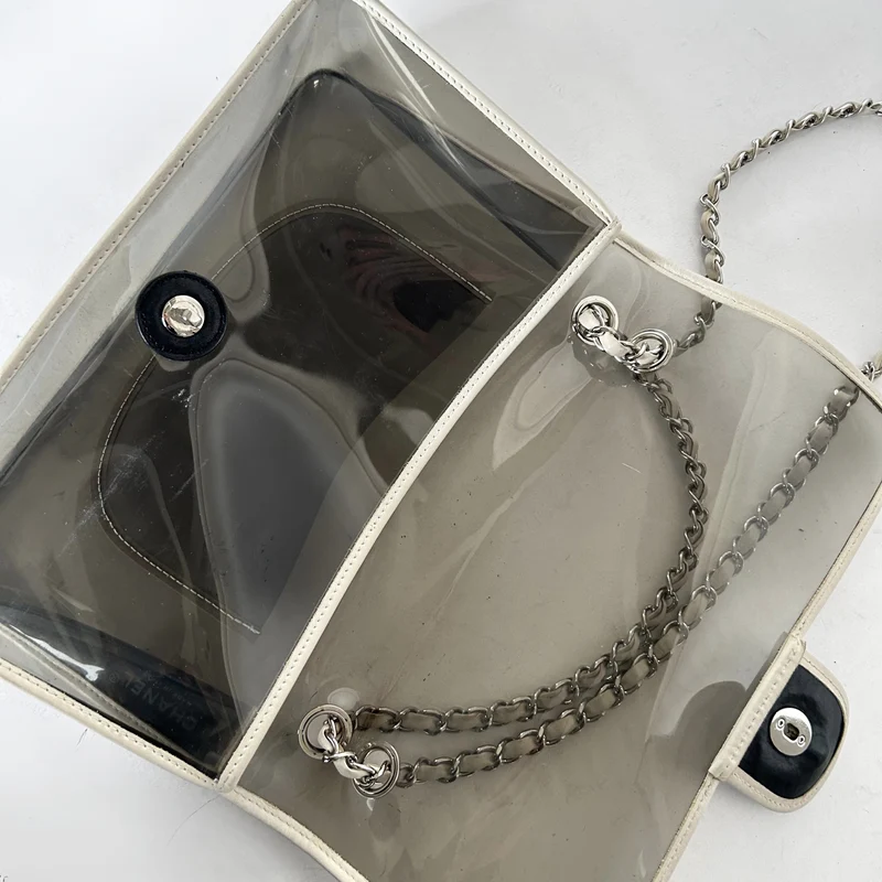 Chanel Herz CC Flap Bag Vinyl und Lammleder (Limited Edition)