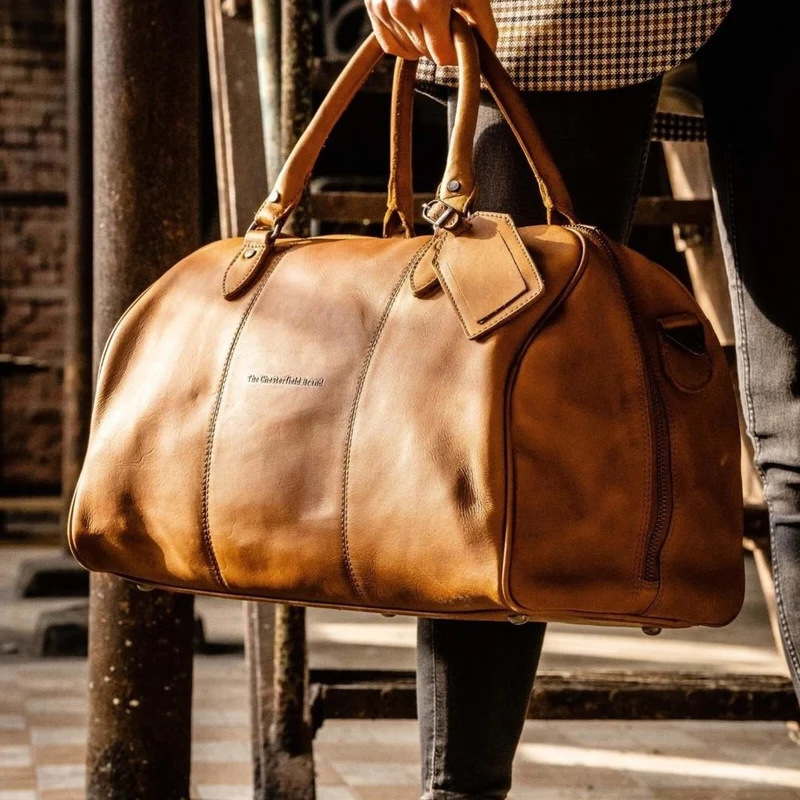 The Chesterfield Brand | Reisetasche Liam | Wax Pull Up Leder | Cognac