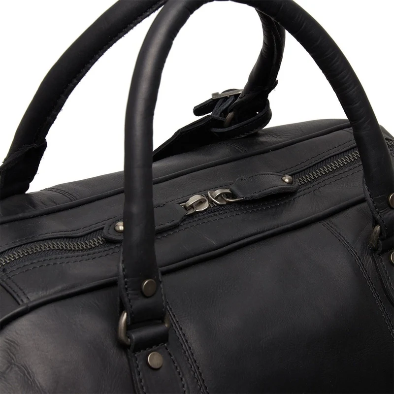 The Chesterfield Brand | Reisetasche Liam | Wax Pull Up Leder | Schwarz