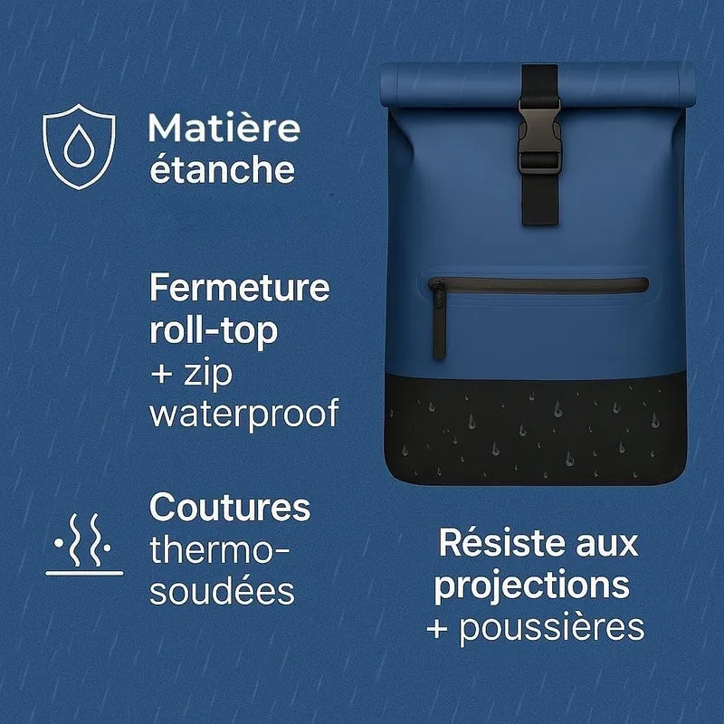 2-in-1 Fahrradrucksack Anna Blau