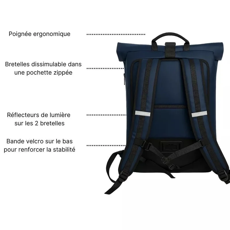 2-in-1 Fahrradrucksack Anna Blau