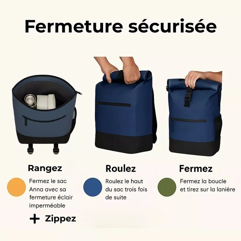 2-in-1 Fahrradrucksack Anna Blau