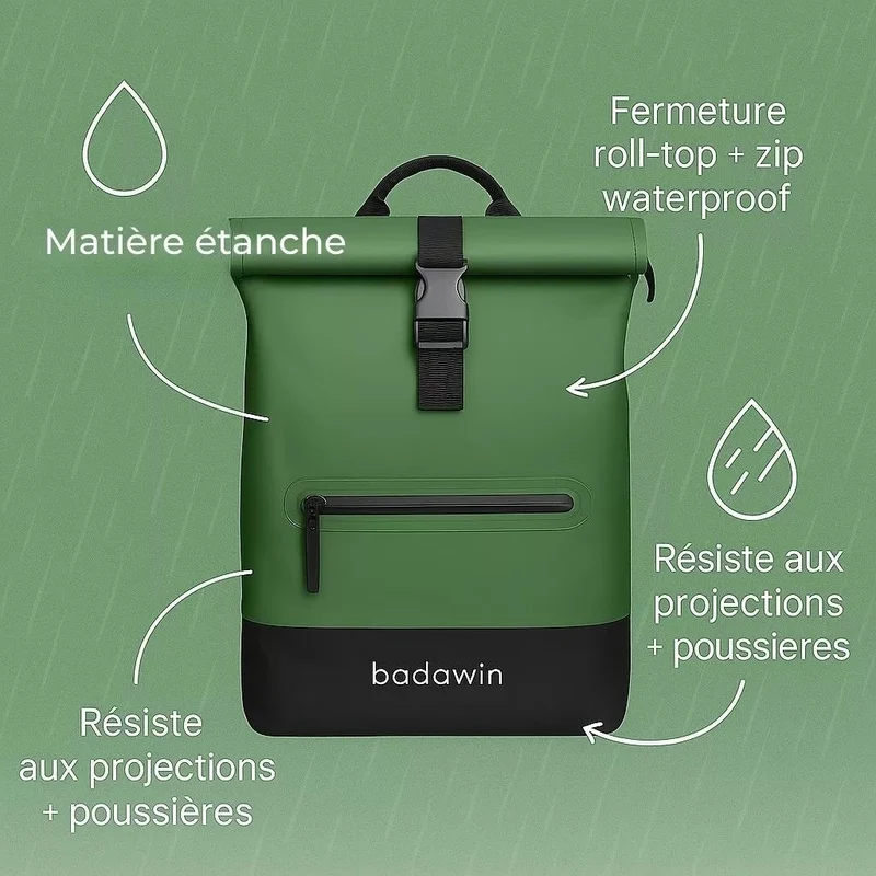 2-in-1 Fahrradrucksack Anna Grün