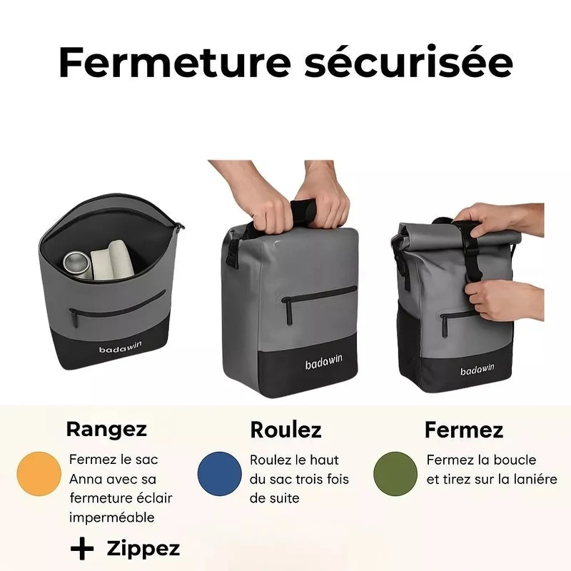 2-in-1 Fahrradrucksack Anna Grau