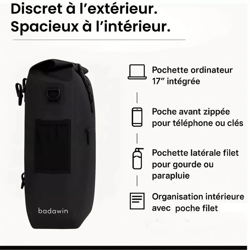 2-in-1 Fahrradrucksack Anna Grau