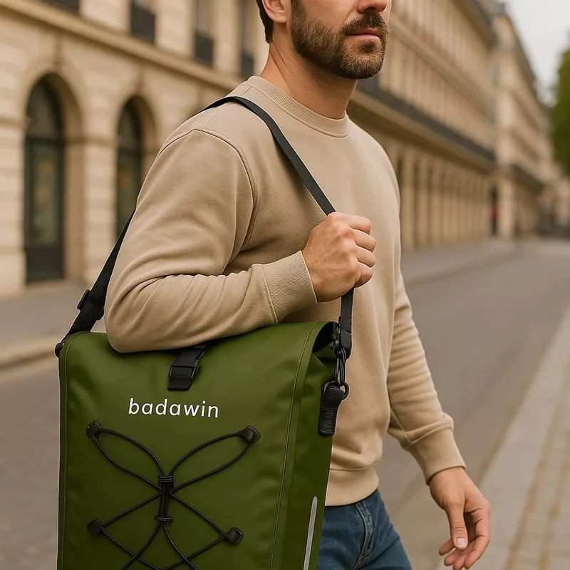 2-in-1 Fahrradtasche Hind Grün