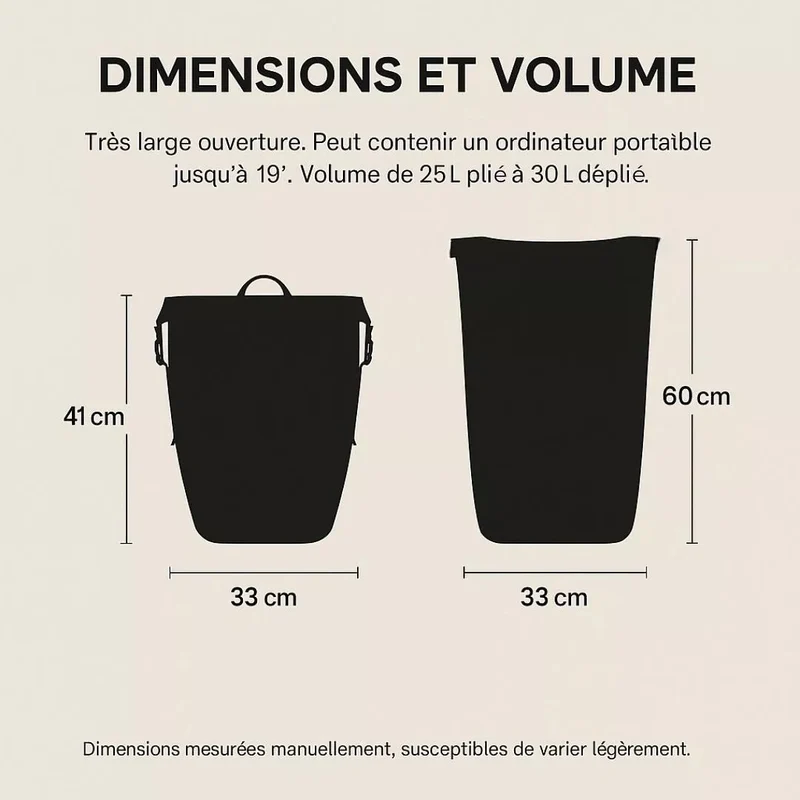 2-in-1 Fahrradtasche Hind Grün