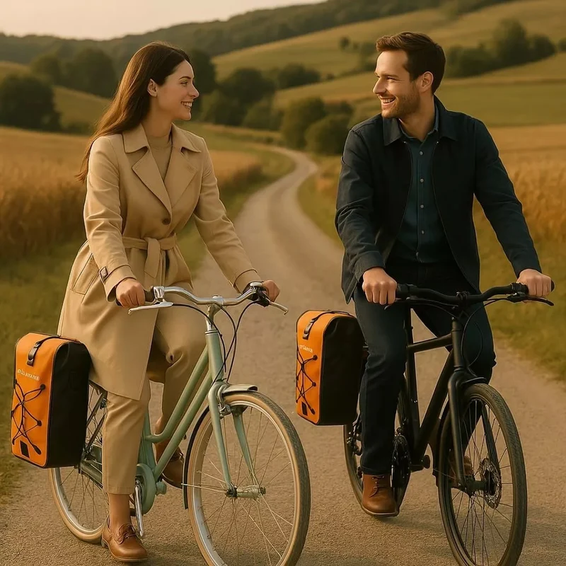 2-in-1 Fahrradtasche Hind Orange
