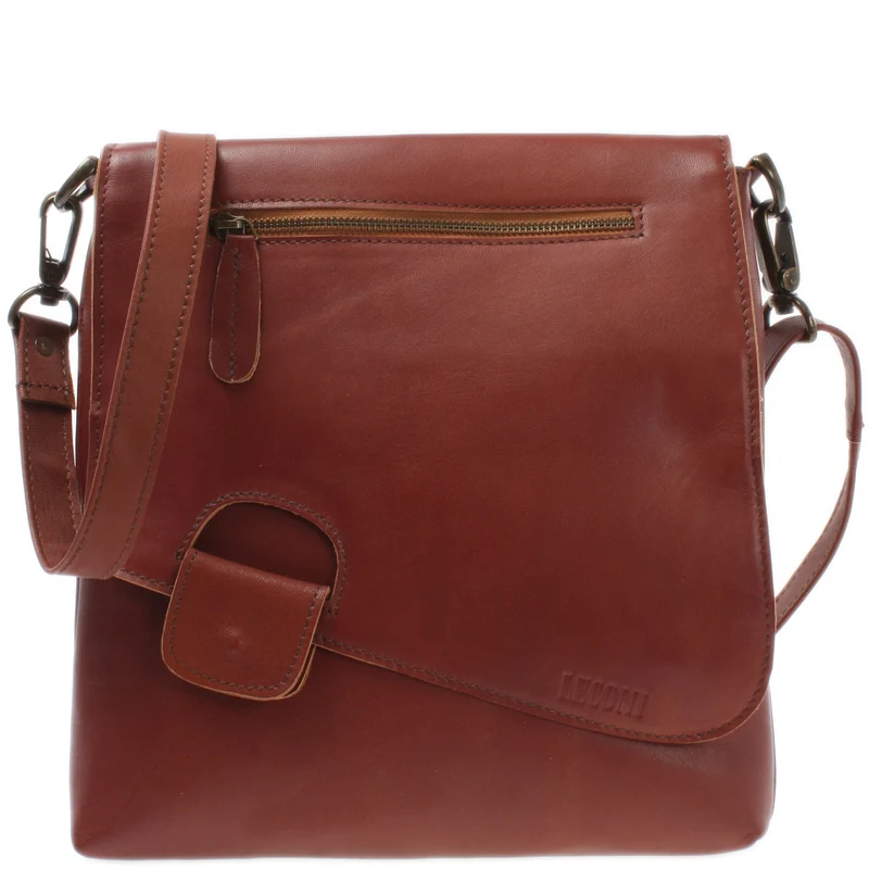 Umhängetasche Ledertasche Schultertasche Leder rotbraun LE3027