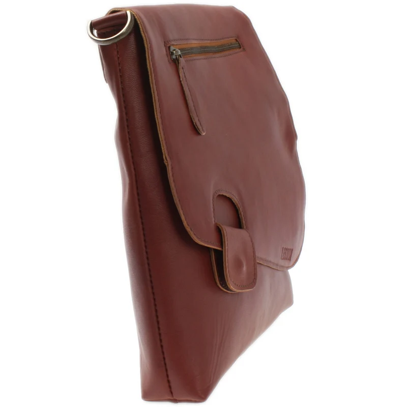 Umhängetasche Ledertasche Schultertasche Leder rotbraun LE3027