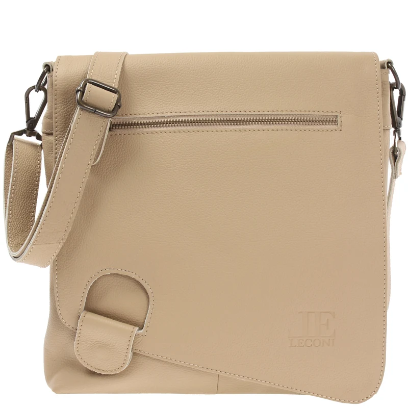 Umhängetasche Ledertasche Damen Schultertasche Leder sand LE3073