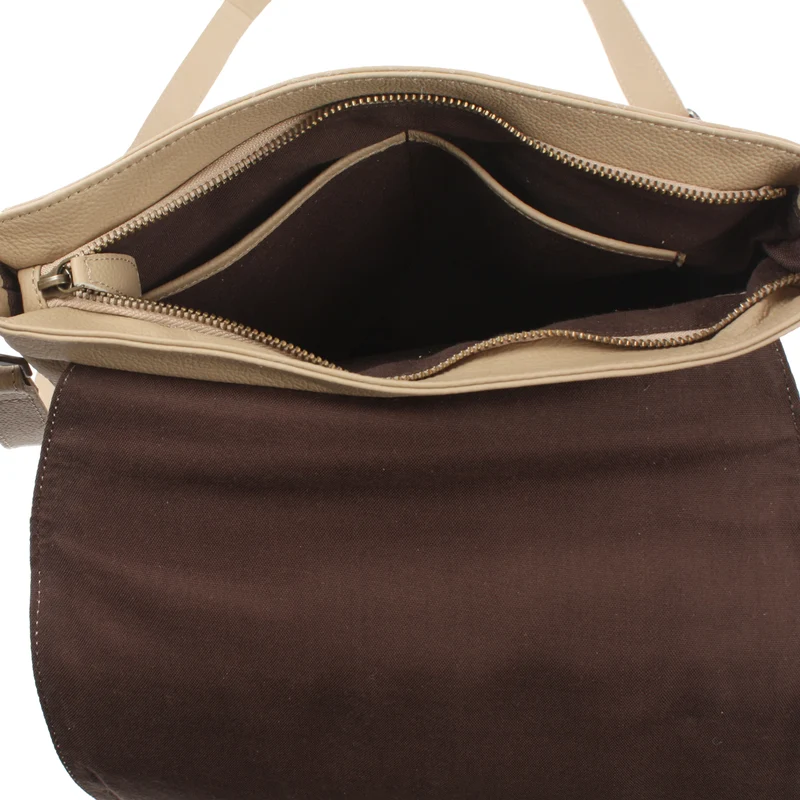 Umhängetasche Ledertasche Damen Schultertasche Leder sand LE3073