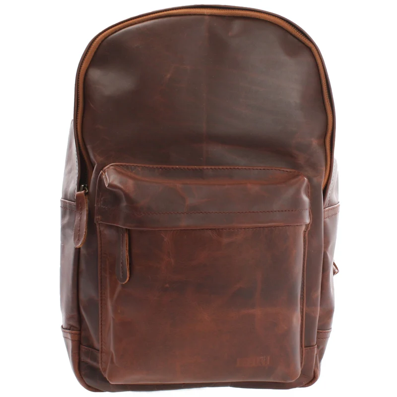 Rucksack Lederrucksack Freizeitrucksack Damen Herren Leder braun LE1009