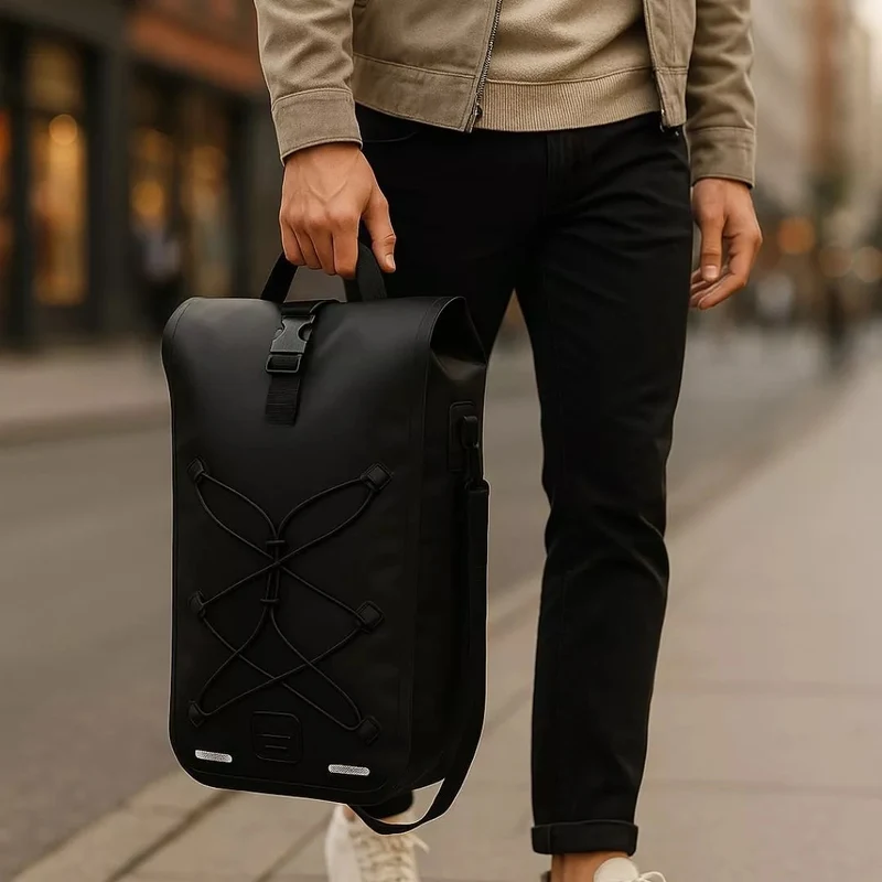 2-in-1 Fahrradtasche Hind Schwarz