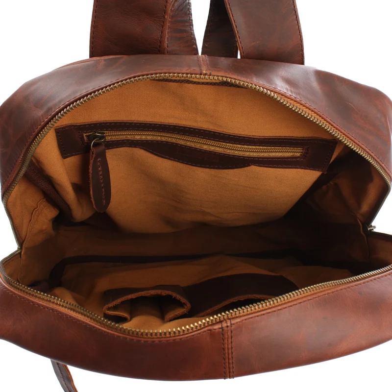 Lederrucksack Freizeitrucksack Wanderrucksack Leder braun LE1018