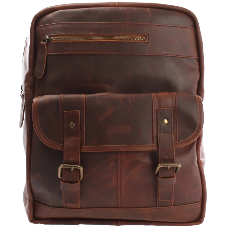 Lederrucksack Freizeitrucksack Wanderrucksack Leder braun LE1018