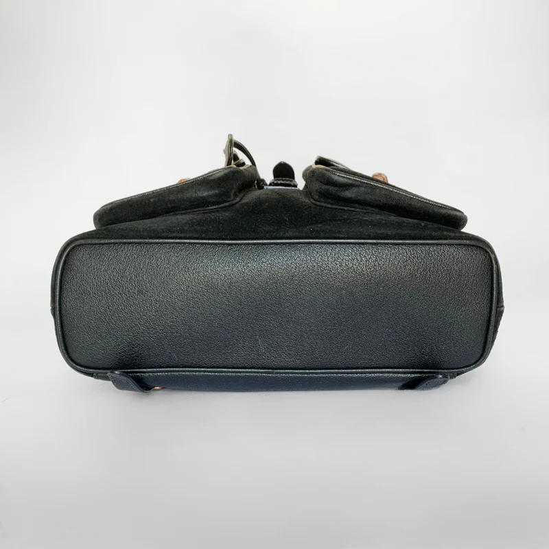 Gucci Bambus Rucksack Groß Wildleder