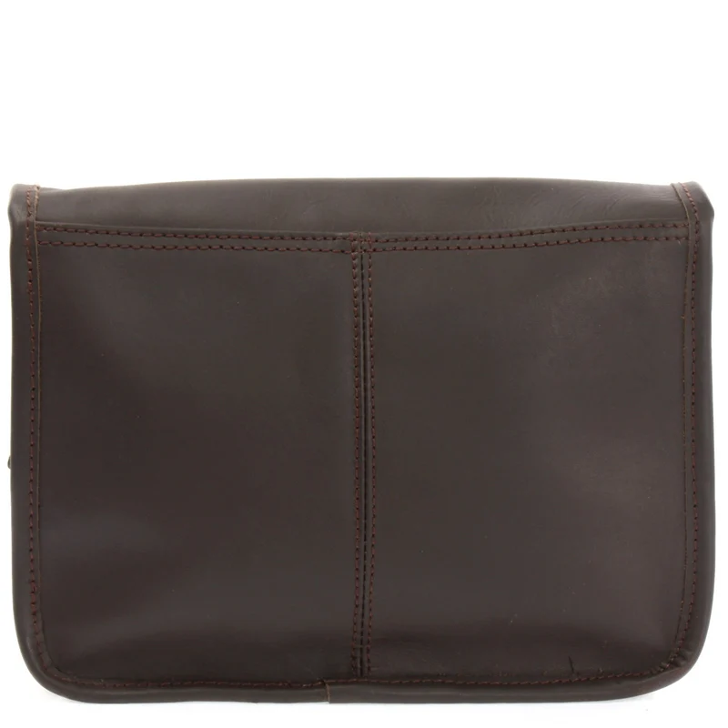 kleine Umhängetasche Ledertasche Leder dunkelbraun LE3041