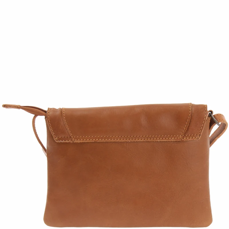 kleine Umhängetasche Ledertasche Damentasche Schultertasche Leder cognac LE3078