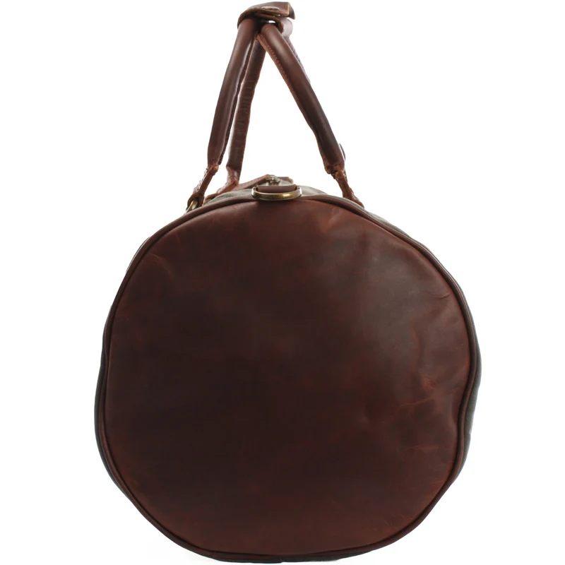 Weekender Reisetasche Sporttasche vintage Leder Canvas 53cm grün LE2004