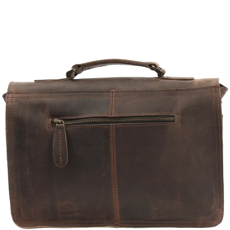 kleine Umhängetasche Schultertasche Damen Herren Leder schlamm LE3023