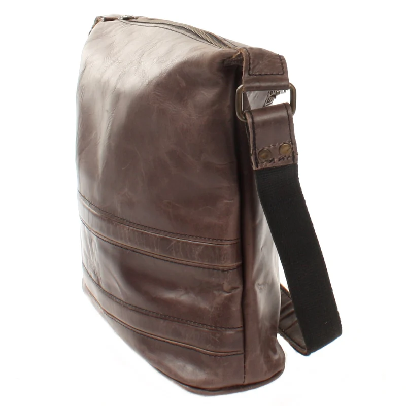 Umhängetasche Schultertasche Damentasche Ledertasche Leder dunkel-taupe LE3076