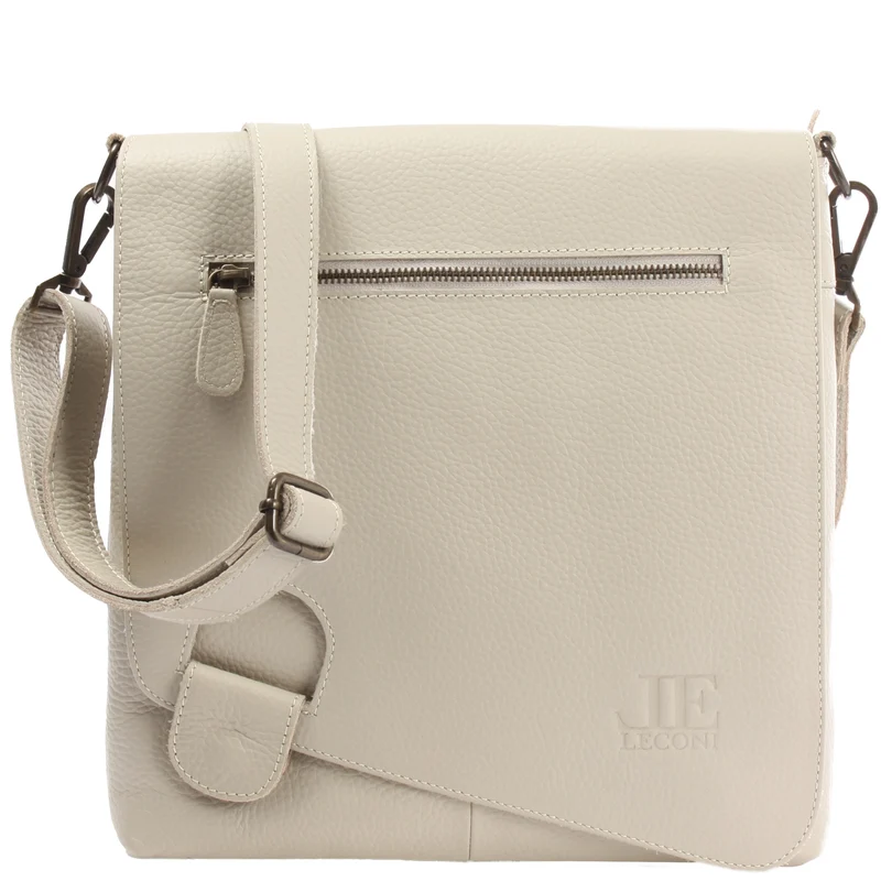 Umhängetasche Ledertasche Damen Schultertasche Leder beige LE3073