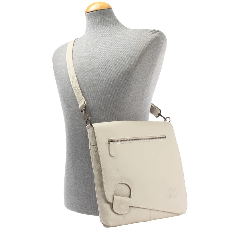 Umhängetasche Ledertasche Damen Schultertasche Leder beige LE3073