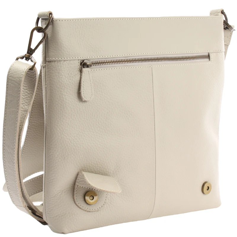 Umhängetasche Ledertasche Damen Schultertasche Leder beige LE3073