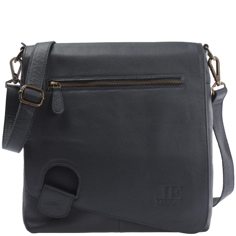 Umhängetasche Ledertasche Damen Schultertasche Leder navy LE3073