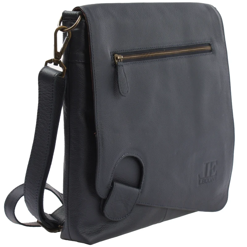 Umhängetasche Ledertasche Damen Schultertasche Leder navy LE3073