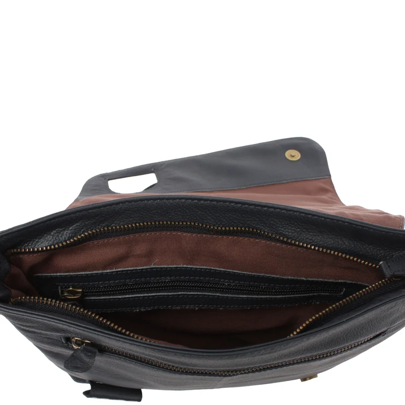 Umhängetasche Ledertasche Damen Schultertasche Leder navy LE3073