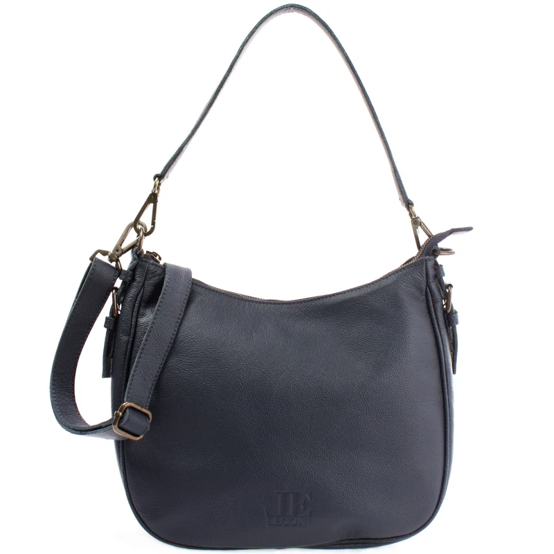 Schultertasche Ledertasche Damentasche Leder navy LE0063
