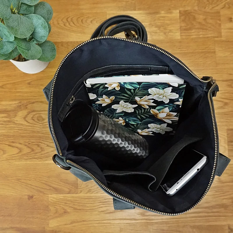 Shopper Schultertasche Damen Handtasche Ledertasche Henkeltasche Leder grau LE0060