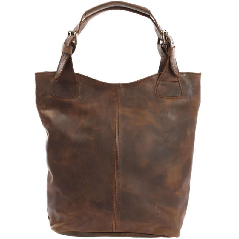 Henkeltasche Ledertasche Damentasche Leder schlamm LE0033