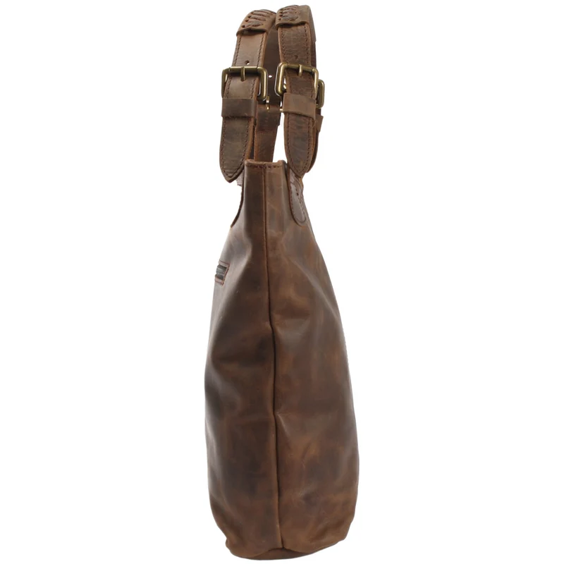 Henkeltasche Ledertasche Damentasche Leder schlamm LE0033
