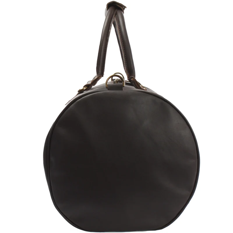 Weekender Reisetasche Sporttasche vintage Leder 53cm dunkelbraun LE2004