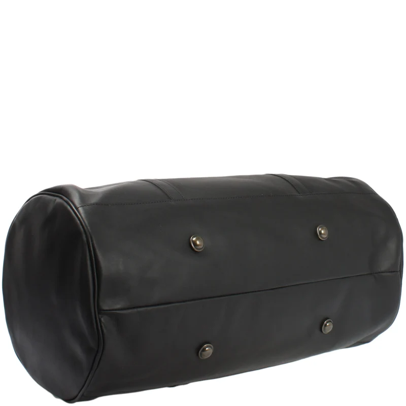 Weekender Reisetasche Sporttasche vintage Leder 53cm schwarz LE2004
