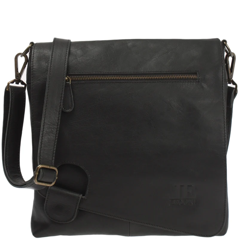 Umhängetasche Ledertasche Damen Schultertasche Leder schwarz LE3073