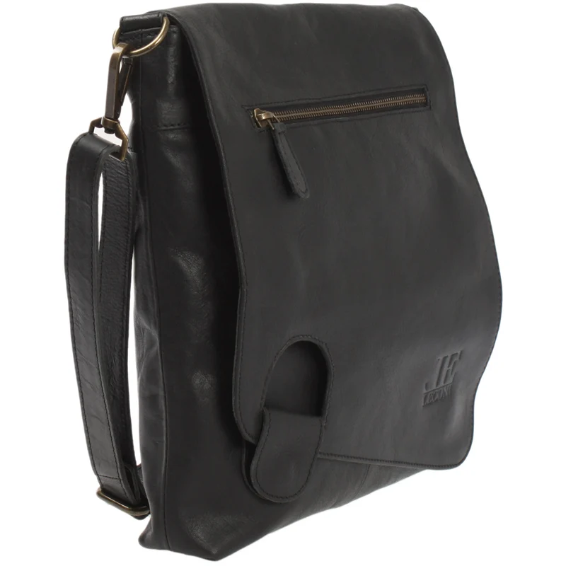 Umhängetasche Ledertasche Damen Schultertasche Leder schwarz LE3073