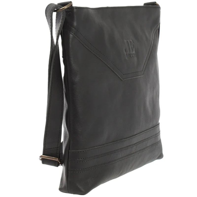 Umhängetasche Ledertasche Damen Schultertasche Leder schwarz LE0066