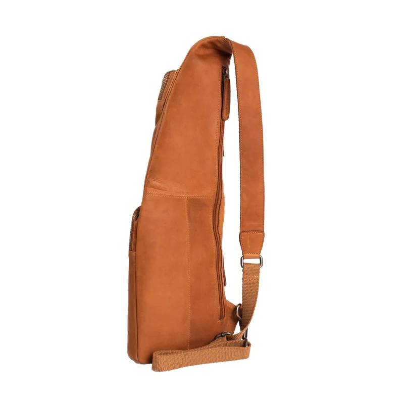 The Chesterfield Brand | Leder Crossbody Logan Cognac | Wax Pull Up Leder