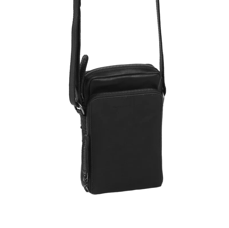 The Chesterfield Brand | Leder Umhängetasche Hamilton Schwarz | Wax Pull Up Leder