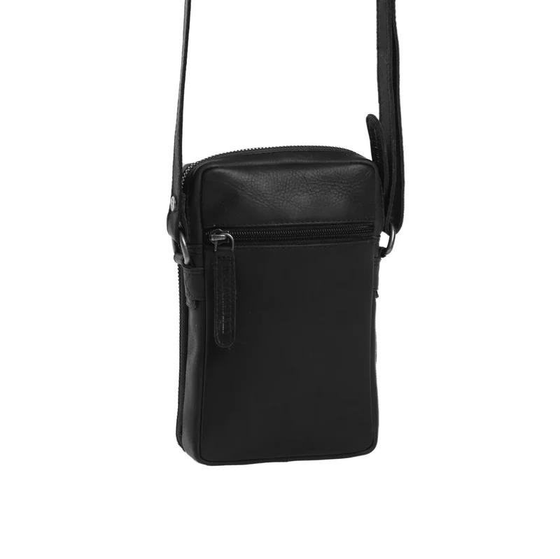The Chesterfield Brand | Leder Umhängetasche Hamilton Schwarz | Wax Pull Up Leder