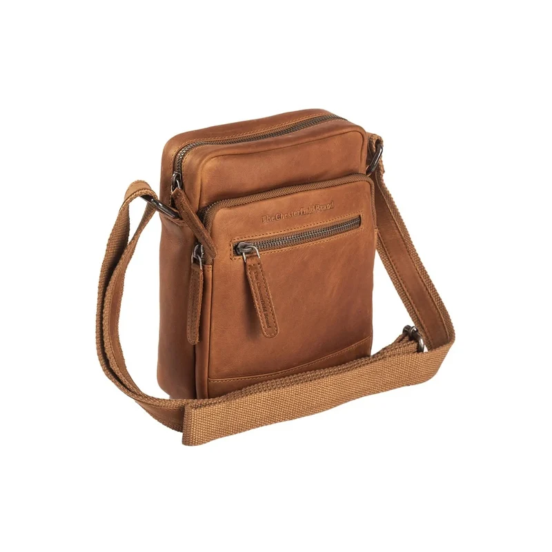 The Chesterfield Brand | Leder Umhängetasche Birmingham Cognac | Wax Pull Up Leder